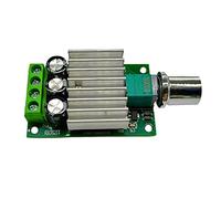 Uooduby Controlador de Velocidad del Motor de CC PWM 12V 24V 10A Regulador de Velocidad Ajustable Interruptor de Control de AtenuacióN para la Luz LED del Motor del Ventilador