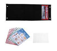 Uooduby Horario Visual para Niños Tabla de Rutina Diaria con 70 Tarjetas Calendario Bolsillo Autismo Aprendizaje Conductual Herramienta Negro