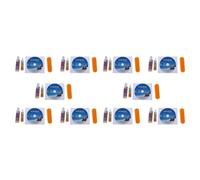 Uooduby Kit de limpieza de lentes de mantenimiento 10 x 4 en 1 para reproductor de CD, DVD y Rom
