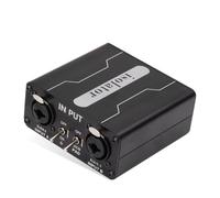 Uooduby Mezclador XLR de Dos Canales 6.5, Aislador de Audio, Mezclador de Ruido de Sonido Actual, Micrófono, Filtro de Común.