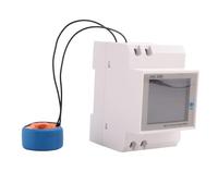 Uooduby MonofáSico Digital AC 40-300V 100A Riel DIN 6 en 1 VoltíMetro AmperíMetro Watt Kwh Medidor de Frecuencia 110V (CT Externo)