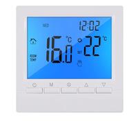 Uooduby Termostato Digital Programable de 3 A, Controlador Semanal de Temperatura para Calefacción Eficiente del Hogar, Luz de Fondo Azul