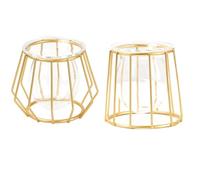 Uooduby Terrario Retro LíNea de Hierro Florero Planta HidropóNica Florero DecoracióN del Hogar Soporte de Planta de Metal Jarrones de Estilos NóRdicos DecoracióN del Hogar