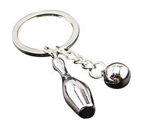 UOOOM Llavero de metal 3D con diseño de bolos y bola