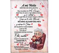 UOOYAA Manta De Franela Suaves Personalizada, Manta Sofás, Carta para Mi Carta De Abuela Fuzzy Throws TamañO Completo, Sofá De Forro Polar, Mantas De Oficina