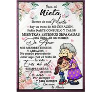 UOOYAA Manta De Franela Suaves Personalizada, Manta Sofás, Carta para Mi Carta De Abuela Fuzzy Throws TamañO Completo, Sofá De Forro Polar, Mantas De Oficina