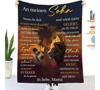 UOOYAA Manta mullida para regalo personalizada, para mi hijo, manta de franela supersuave, manta para el hijo de la mamá, el estímulo positivo y el amor del hijo
