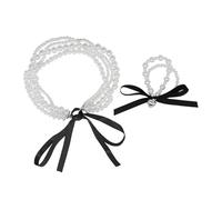 UOPJDD 1 Collar Y 1 Anillo De Cabello De Brazalete, Accesorios Retro Elees, Accesorios De Ropa para Mujeres, Accesorios De Arco.