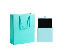 UOPJDD 1 Joyero Simple Y 1 Bolsa De Regalo, Caja De Regalo De Joyería, Embalaje De Regalo, Adecuado Para Pulseras, Aretes, Collares.