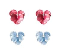 UOPJDD 2 Pares De Aretes De Flores, Elees Joyas Minimalistas, Joyas De Damas, Aretes Retro, Accesorios De Ropa.