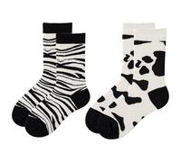 UOPJDD 2 Pares De Calcetines Impresos Creativos, Calcetines Cómodos Y Transpirables, Accesorios De Ropa, Lindos Calcetines De Tubo Medio.