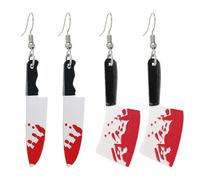 UOPJDD 2 Pares De Pendientes De Cuchillos Simulados, Pendientes Divertidos, Joyas Creativas Y Personalizadas, Suministros De Aderezo para Fiestas Y Accesorios De Ropa.