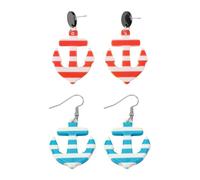 UOPJDD 2 Pares De Pendientes De Estilo De Anclaje, Pendientes Acrílicos, Pendientes Creativos De Personalidad, Joyas Interesantes, Accesorios De Ropa.