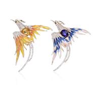 UOPJDD 2 Piezas De Broche De Phoenix, Broche Revestido De Diamantes, Broche Elee, Suministros De Decoración De Ropa, Joyas De Damas De Moda.