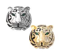 UOPJDD 2 Piezas De Broche De Tigre, Alfileres De Estilo Creativo, Accesorios De Traje, Accesorios De Moda Y Personalizados, Accesorios De Estilo Punk.