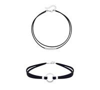 UOPJDD 2 Piezas De Collares Dobles, Joyas Góticas, Accesorios De Ropa, Collares Retro, Collar Minimalista Elee.