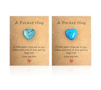 UOPJDD 2 Piezas De Turquesa En Forma De Corazón, Accesorios Turquesa, Regalos Creativos, Mini Adornos, Regalos De Amistad, Decoraciones para El Hogar.