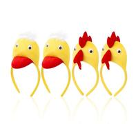 UOPJDD 2 Piezas Diadas De Pato Y 2 Piezas De Diadema De Pollo, Diademas De Animales, Lindas Diademas Creativas, Accesorios De Rendimiento, Accesorios De Juego De Roles.