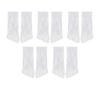 UOPJDD 5 Pares De Calcetines De Cabeza Blancas, Calcetines Cómodos Y Transpirables, Accesorios De Ropa