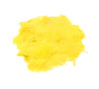 UOPJDD 500 Piezas De Plumas Amarillas, Materiales Decorativos De La Caja De Regalo Y Plumas De Artesanía, Que Se Pueden Usar para Hacer Accesorios para El Cabello, Aretes Y Máscaras.