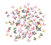 UOPJDD 80 Piezas De Colorida Mini Mariposa Tridimensional, Linda Mini, Exquisitas Pegatinas De Uñas De Resina, Mini Accesorios Creativos, Decoración De Arte Artístico De Uñas De Bricolaje.