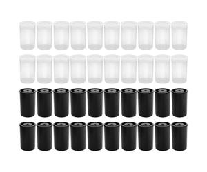 UOPJDD Can De Plástico De 40 Piezas, Caja De Almacenamiento Multipropósito, Lata De Almacenamiento Portátil, Que Puede Almacenar Películas, Ganchos De Pescado Y Accesorios.