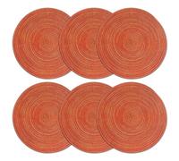 UOPJDD Mantenigadores Aislados Redondos De 6 Piezas, Manteles Tejidos Tejidos Vintage, Decoraciones De Mesa De Comedor, Alfombrillas Anti-Deslizamiento De Cocina.
