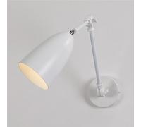 UOPYNE 1-Light Swing Arm Wall Sconces GU10 Lamps Industrial Black/White Finish Mount Light Fixtures for Balcony Entrance Bedside Bedroom Decor