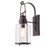 UOPYNE American Iron Bar Wall Sconces Creative Glass Shade Balcony Lamps E26/E27 Base Hallway Mount Light Fixtures forb Restaurant Barn Warehouse