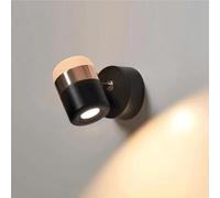 UOPYNE Bathroom Wall Mount Light Fixtures Vanity Lamps with Metal Shade 1-Light Bath Sconces Black/Gold for Living Room