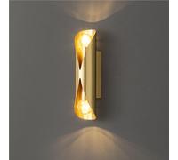 UOPYNE Bedroom Headboard Wall Sconces Creative Geometric E14/E12 Base Up Down Lighting Lamp Indoor Copper Light 2- Lights for Aisle Balcony Vanity