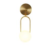 UOPYNE Brass Wall Lights 14.9" Modern Black Sconces G9 Base for Bedroom Vanity Hallway, Indoor Lighting Fixture with Brushed Finish, Corner Lamp for Staircase