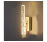 UOPYNE Creative Linear Bedroom Wall Mount Lights Modern Cylinder Crystal Living Room Sconces 3W Study Lamps for Bathroom Vanity Hallway