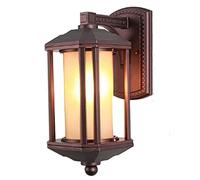 UOPYNE Exterior Lighting Fixture Wall Lamp Waterproof Outdoor Wall Light House Lights Outdoor with White Glass Modern Anti-Rust Porch Light E26/E27 Socket for House Front Door Garage