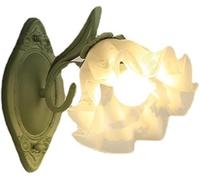 UOPYNE French Rustic Flower Wall Light E26 E27 Base Retro Sconce for Living Room Bedroom Bedside Entrance Hall Aisle Net Red Style Background Lighting