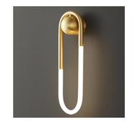 UOPYNE Gold Wall Sconces 9W Retro Brass Mounted Lights Indoor Acrylic Shade Lamps for Living Room Stairs Aisle