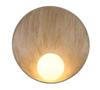 UOPYNE Industrial Style G9 Wall Sconce with Glass Sphere Shade Resin Finish 1-Light Bathroom Vanity Lighting for Hallway, Bedroom or Living Room Indoor Use