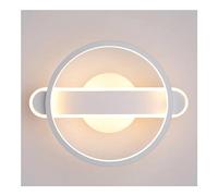 UOPYNE Minimalist Wall Sconce Lighting, Creative Ring Lamps with 3 Brightness, Modern Iron Art Mounted Light, Roung Lights Fixtures for Bedside Bedroom Living Room