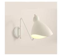 UOPYNE Modern Black Metal Bedroom Wall Sconces Nordic Swing Arm Adjustable Living Room Lamps E26/E27 Base Study Reading Lights for Kids Bedside Toys