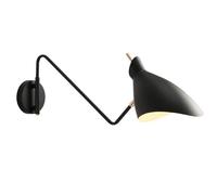 UOPYNE Modern Black Metal Bedroom Wall Sconces Nordic Swing Arm Adjustable Living Room Lamps E26/E27 Base Study Reading Lights for Kids Bedside Toys