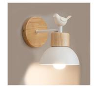 UOPYNE Modern Dome Bedroom Wall Sconces Creative Wood Study room Mount Lights E26/E27 Base Corridor Lamps for Kids Room Nursery Toys