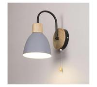 UOPYNE Modern Iron Bedroom Wall Sconces Creative Wood Living Room Lamps E26/E27 Base Stairs Mount Light Fixture for for Kids StudyToys