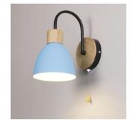 UOPYNE Modern Iron Bedroom Wall Sconces Creative Wood Living Room Lamps E26/E27 Base Stairs Mount Light Fixture for for Kids StudyToys