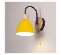 UOPYNE Modern Iron Bedroom Wall Sconces Creative Wood Living Room Lamps E26/E27 Base Stairs Mount Light Fixture for for Kids StudyToys