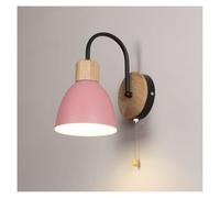 UOPYNE Modern Iron Bedroom Wall Sconces Creative Wood Living Room Lamps E26/E27 Base Stairs Mount Light Fixture for for Kids StudyToys