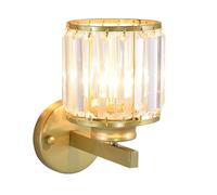 UOPYNE Modern Metal Wall Sconces Gold Light Fixtures Indoor Crystal Lamp Bathroom Vanity E26/E27 Base for Bedroom Living Room
