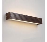 UOPYNE Modern Wood Hallway Wall Sconce Bathroom Vanity Metal Light Fixture Mirror Lamps for Stairs Aisle Balcony