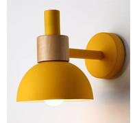 UOPYNE Nordic Bedroom Wall Lamps Modern Wood Indoor Sconces E26/E27 Base Vanity Mount Light Fixtures for Study Porch Kids Room