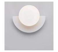 UOPYNE Nordic Bedroom Wall Sconces Modern Living Room Lighting with Spherical Glass Lamp Shade G9 Base Bedside Lamps for Study Stairs Aisle Balcony