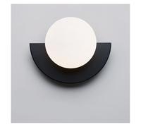 UOPYNE Nordic Bedroom Wall Sconces Modern Living Room Lighting with Spherical Glass Lamp Shade G9 Base Bedside Lamps for Study Stairs Aisle Balcony